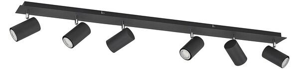 Stropní Lampa Lindby, Joffrey, stmívatelné, Černá, Obývací pokoj, Kov, Moderní