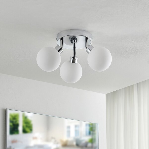 Stropní Lampa Lindby, Zaniba, stmívatelné, Metalická, Obývací pokoj, Kov, Moderní