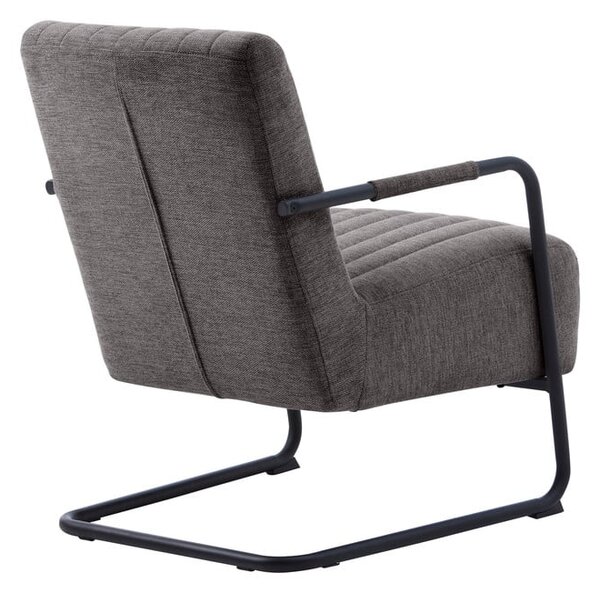 Tmavě šedé křeslo Trout – Unique Furniture