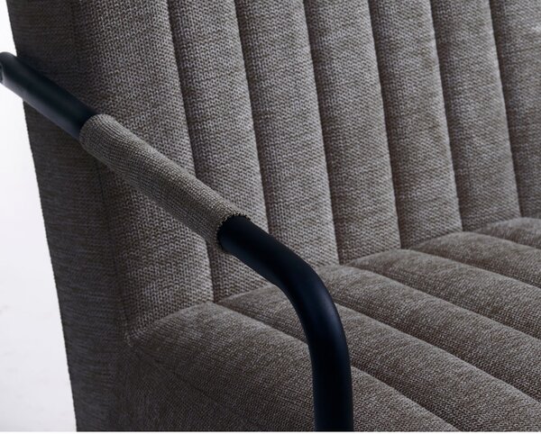 Tmavě šedé křeslo Trout – Unique Furniture
