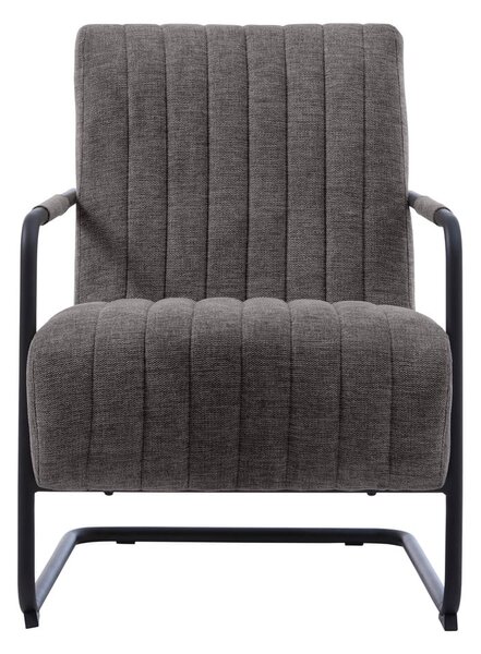 Tmavě šedé křeslo Trout – Unique Furniture