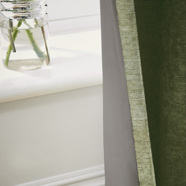 Khaki termo závěsy v sadě 2 ks z žinylky 117x183 cm Selene Luxury Chenille – Hyperion