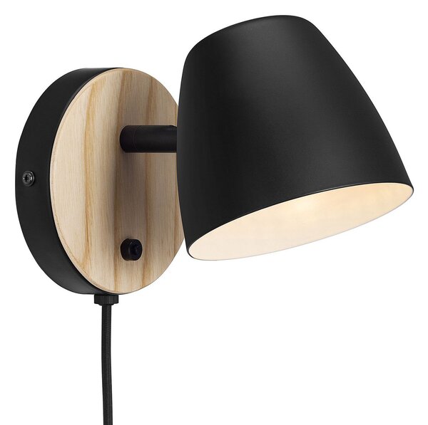 Nástěnná Svítidla Nordlux, Theo, Černá, Obývací pokoj, Kov, Moderní
