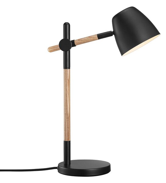 Stolní lampa Nordlux, Theo, Černá, Pracovna, Kov, Moderní
