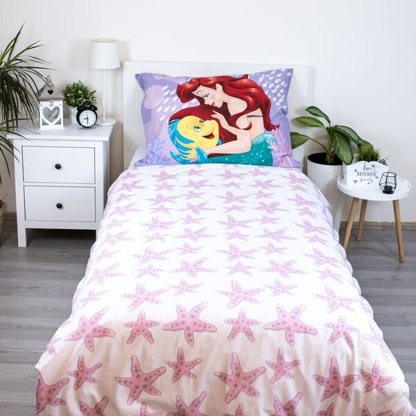 Bavlněné dětské povlečení na jednolůžko 140x200 cm Ariela "Pink" – Jerry Fabrics