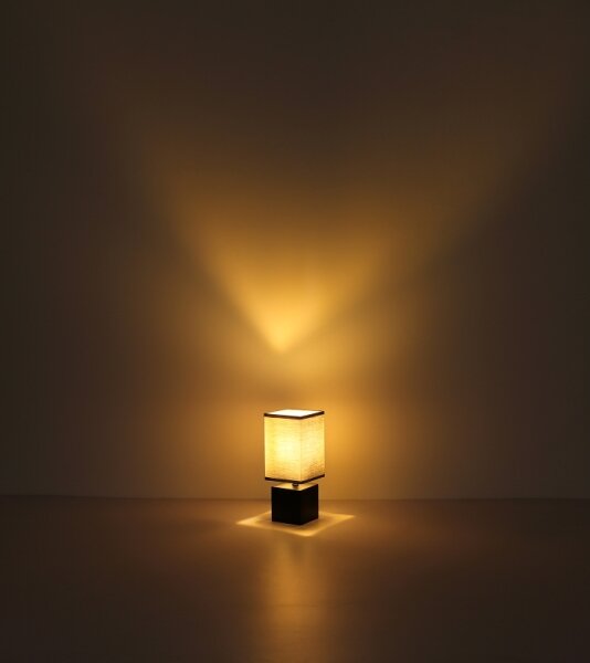 Globo 21628ALU - Stolní lampa VALENTINO 1xE27/7W/230V černá/antracit