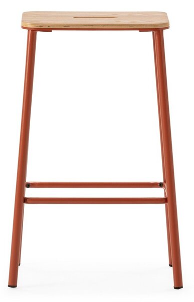 Barové stoličky v sadě 2 ks v cihlové barvě (výška sedáku 65 cm) Abba – Marckeric