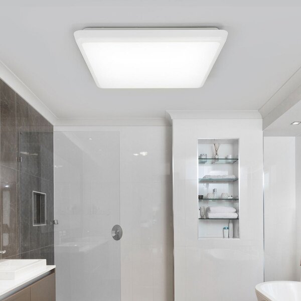 Stropní Lampa Arcchio, Augustin, Bílá, Koupelna, Plast, Moderní