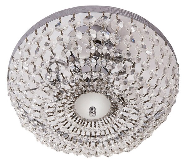 Stropní Lampa Lindby, Mondrian, stmívatelné, Transparentní, Chodba, Křišťál, Moderní