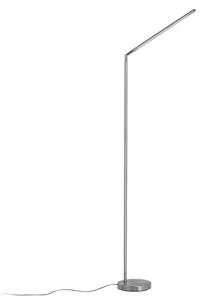 Stojací Lampa Lindby, Jabbo, Šedá, Pracovna, Kov, Moderní