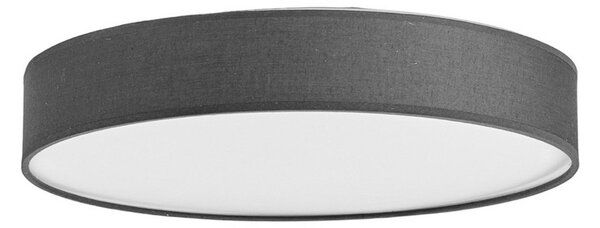 Stropní Lampa Lindby, Saira, Šedá, Obývací pokoj, Tkanina / Textil, Moderní