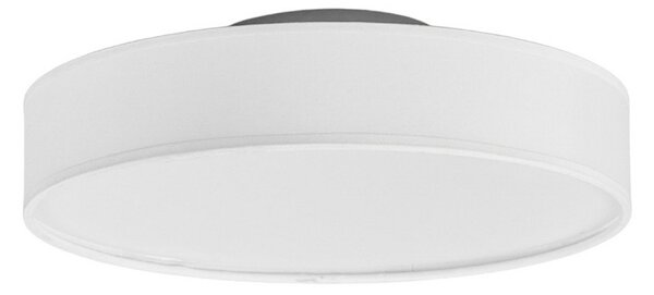 Stropní Lampa Lindby, Saira, Bílá, Obývací pokoj, Tkanina / Textil, Moderní