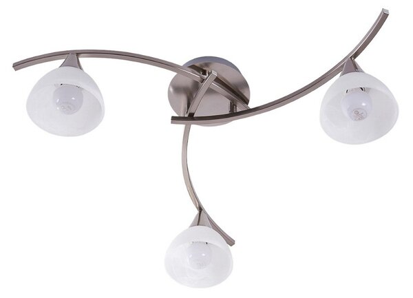 Stropní Lampa Lindby, Della, stmívatelné, Metalická, Obývací pokoj, Sklo, Moderní