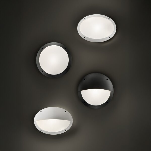 Ideal Lux - Venkovní nástěnné svítidlo LUCIA 1xE27/23W/230V IP66 černá