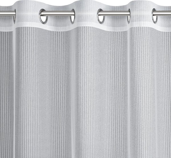 ZÁCLONA NA KROUŽCÍCH SADIE 300X150 CM BÍLÁ