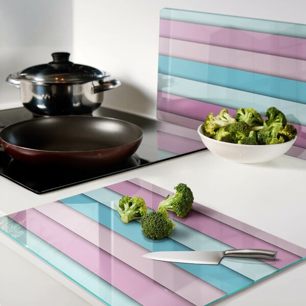 Skleněná krájecí deska Geometrie v pastelových barvách ddk-nr-wm-00006065
