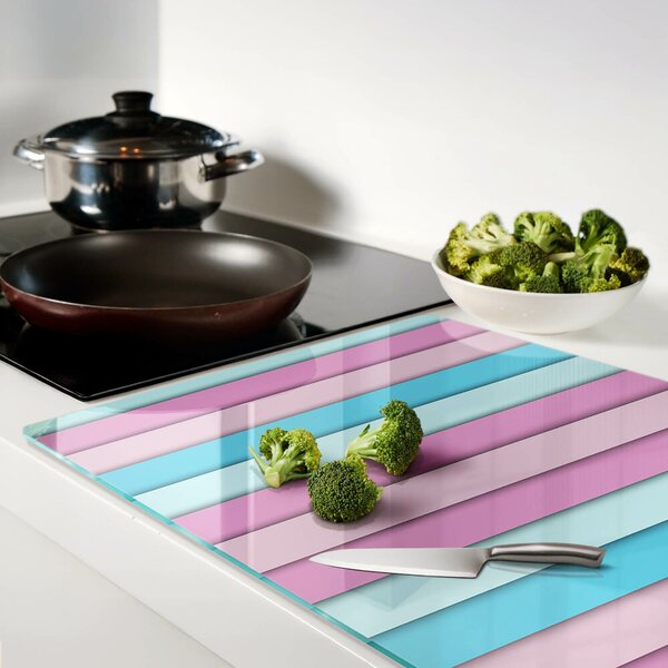 Skleněná krájecí deska Geometrie v pastelových barvách ddk-nr-wm-00006065