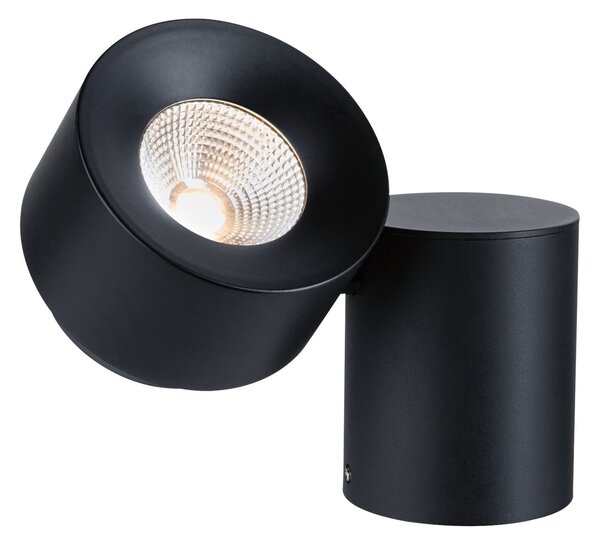 Stolní lampa Paulmann, Puric Pane, stmívatelné, Černá, Obývací pokoj, Kov, Moderní