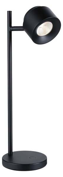Stolní lampa Paulmann, Puric Pane I, stmívatelné, Černá, Obývací pokoj, Kov, Moderní