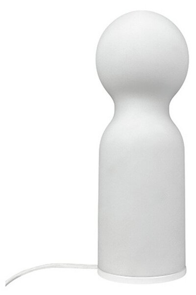 Stolní lampa Dyberg Larsen, Harper, Bílá, Obývací pokoj, Sklo, Skandinávský