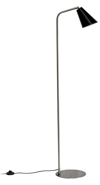 Stojací Lampa Dyberg Larsen, Oswald, Černá, Obývací pokoj, Kov, Design