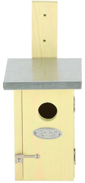 Ptačí budka Simi, 25,5x11,5x13,5 cm, dřevo/kov, hnědá