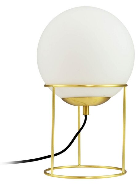 Stolní lampa Dyberg Larsen, Madrid, Zlatá / mosazná, Obývací pokoj, Kov, Design