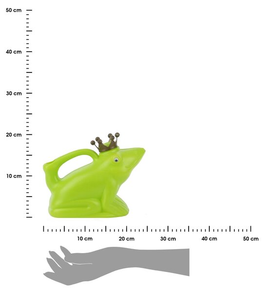 Dětská konev na zalévání Frog, 1,7 l, zelená