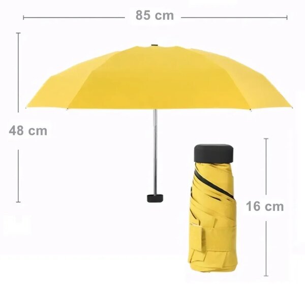 Gaira® Deštník Mini U7501, Barva černá
