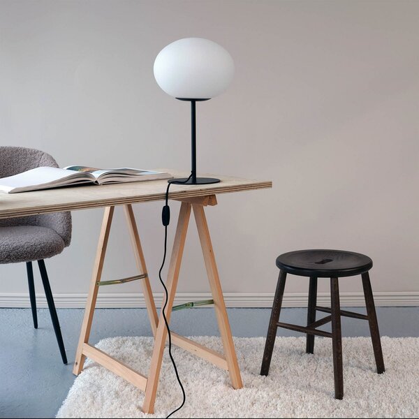 Stolní lampa Dyberg Larsen, Princess, Černá, Obývací pokoj, Kov, Design