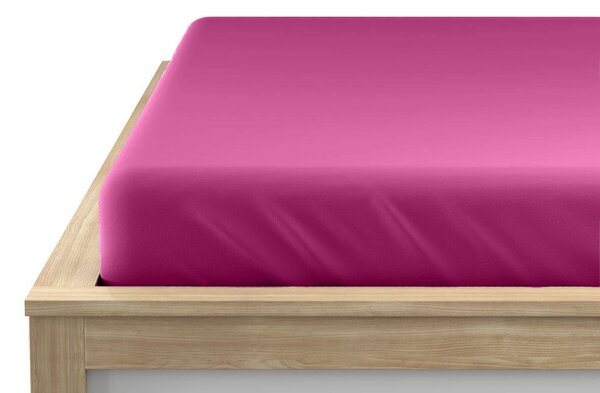 Jersey prostěradlo purpurové 90 x 200 cm