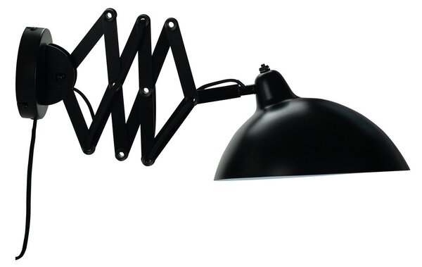 Nástěnná Svítidla Dyberg Larsen, Futura, Černá, Obývací pokoj, Kov, Design