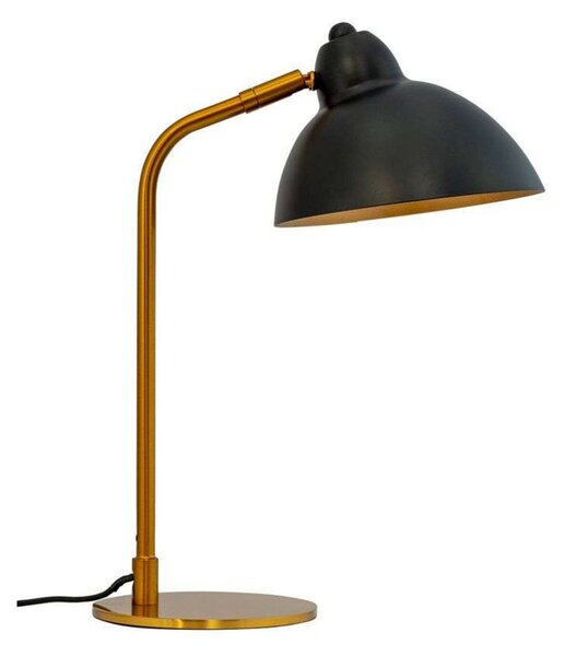 Stolní lampa Dyberg Larsen, Futura, Černá, Obývací pokoj, Kov, Skandinávský