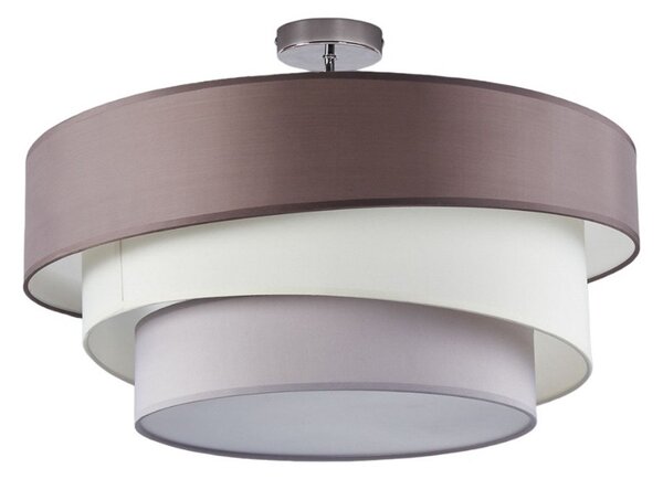 Stropní Lampa Lindby, Melia, stmívatelné, Šedá, Obývací pokoj, Tkanina / Textil, Moderní