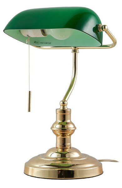 Stolní lampa Lindby, Milenka, Zlatá / mosazná, Obývací pokoj, Kov, Starožitný