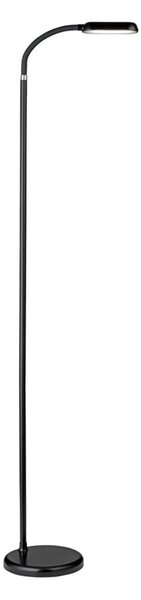 Stojací Lampa Halo Design, stmívatelné, Černá, Obývací pokoj, Plast
