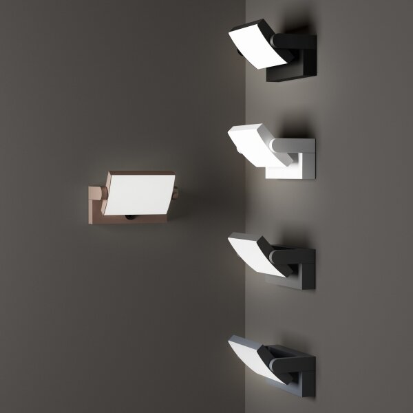 Ideal Lux - LED Venkovní nástěnné svítidlo SWIPE LED/21W/230V antracit