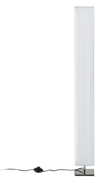 Stojací Lampa Lindby, Janno, Bílá, Obývací pokoj, Tkanina / Textil, Moderní