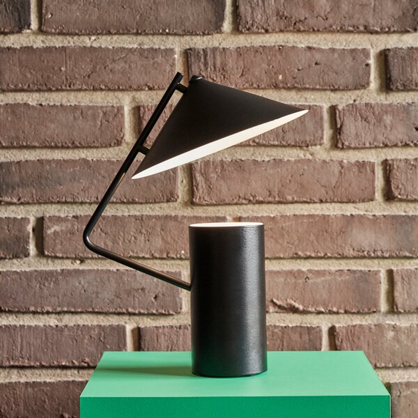 Stolní lampa Hübsch, Sen, Černá, Obývací pokoj, Kov, Design