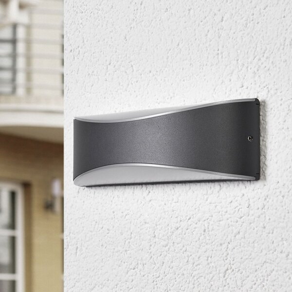 Venkovní svítidla Lucande, Akira, Černá, Balkon, Kov, Moderní