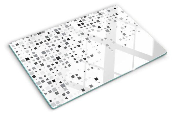 Skleněné krájecí prkénko Geometrické vzory v odstínech šedé ddk-nr-wm-00006087