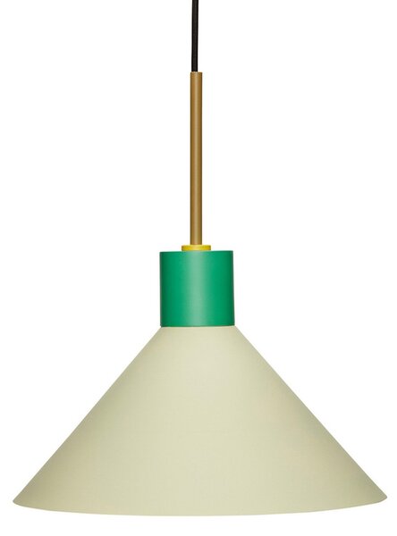 Závěsná svítidlo Hübsch, Crayon, stmívatelné, Zelená, Jídelna, Kov, Design