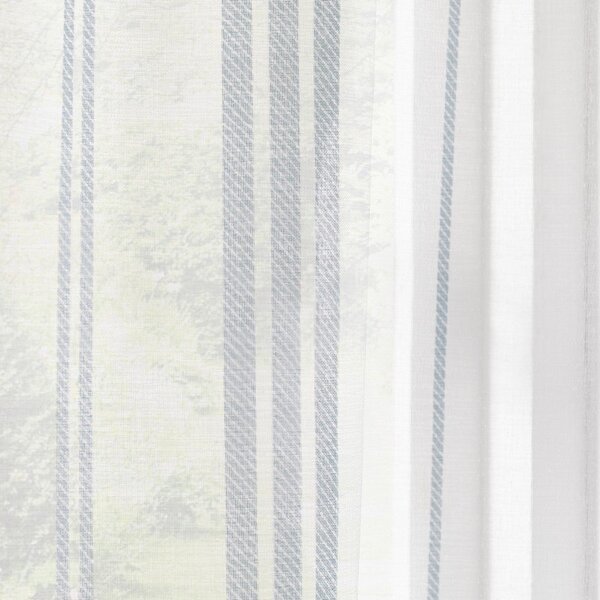 Bílá voálová záclona 140x229 cm Harbour Stripe – Catherine Lansfield