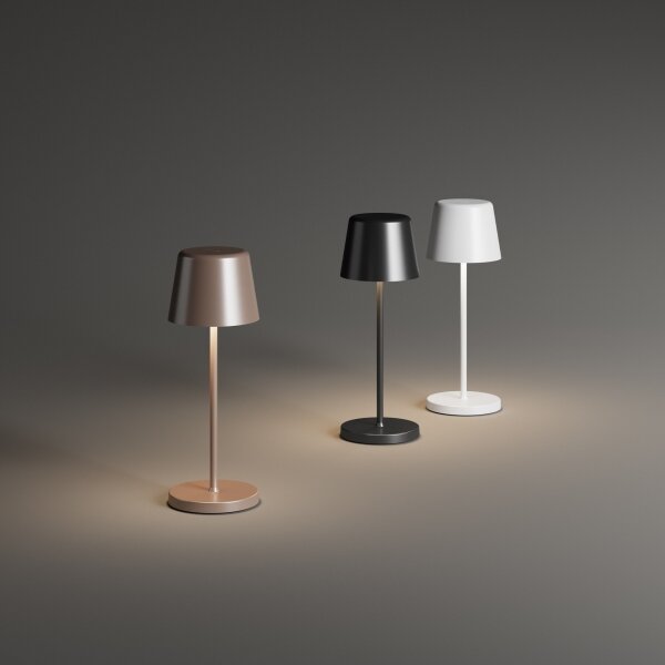 Ideal Lux - LED Stmívatelná dotyková stolní lampa CUTE LED/2,5W/3,7V IP65 černá