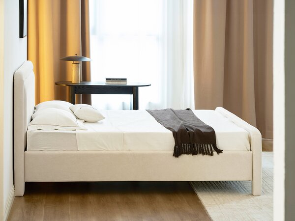 Manželská postel 180 cm Campus 180 (krémová). Akce -15%