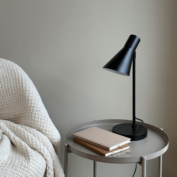 Stolní lampa Dyberg Larsen, DL12, Černá, Obývací pokoj, Kov, Design