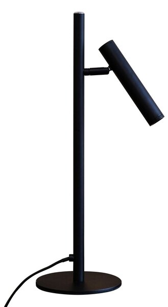 Stolní lampa Dyberg Larsen, Carlo, stmívatelné, Černá, Pracovna, Kov, Skandinávský