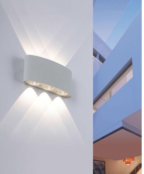 PN 9488-21 CARLO LED nástěnné svítidlo ve stříbrné barvě, polokoule, s teplou bílou barvou světla 3000K - PAUL NEUHAUS