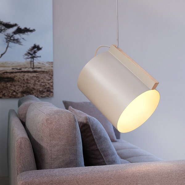 Závěsná svítidlo Dyberg Larsen, Wum, stmívatelné, Šedá, Obývací pokoj, Kov, Design