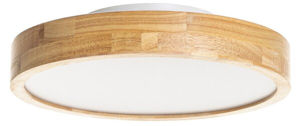 Stropní Lampa Lindby, Milada, stmívatelné, Dřevo, Obývací pokoj, Dřevo, Moderní